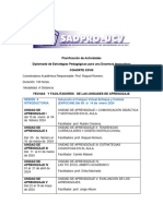 Planificación de Las Sesiones Del Diplomado de Estrategias COHORTE XXVIII