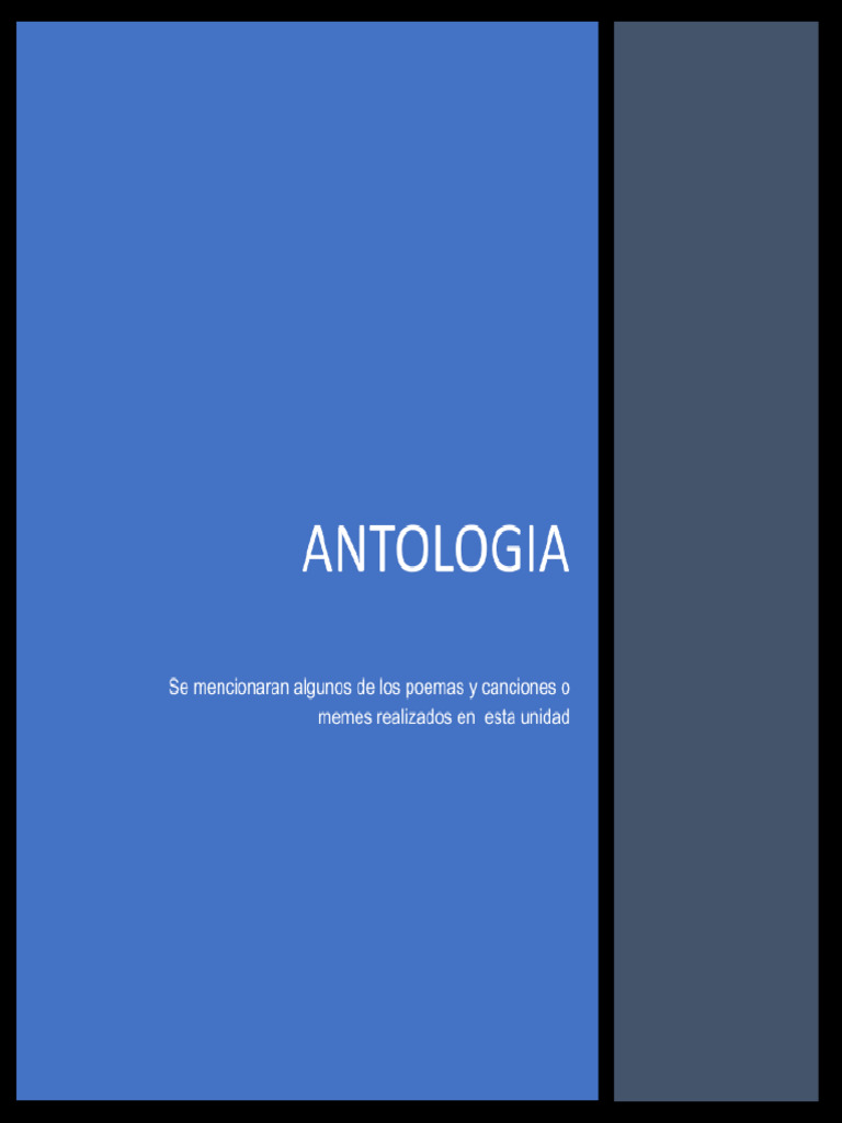 ANTOLOGIA | PDF