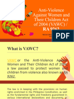 Anti-Violence Against Women and Their Children Act of