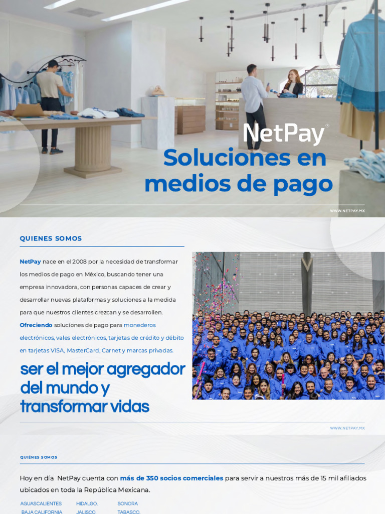 Presentación Institucional NetPay 2023 | PDF | Tarjeta de débito ...
