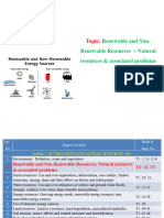 Renewable and Non Renewable Resources