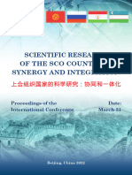 Scientific Research of The SCO Countries - March 31 - Part 2