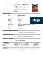 Curriculum Vitae: Muth Satya