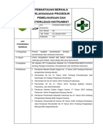 Sop Pemantauan Berkala Pelaksanaan Prosedur Pemeliharaan Dan Sterilisasi Instrument