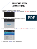 Cara Restart Modem Bu Tati Dan Bu Ika