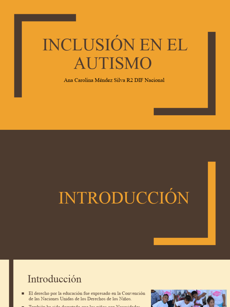 Inclusión Escolar en Autismo | PDF | Espectro autista | Inclusión ...