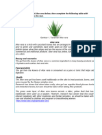 Aloe Vera-Report Text