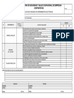 Checklist - HERRAMIENTAS ELECTRICAS