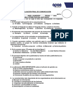 4° - Evaluación de Comunicación