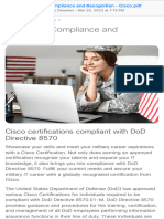 DoD 8570 Compliance and Recognition - Cisco