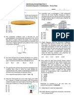 Simulado Geometria Espacial Inf4m