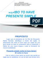 1er Año 2021-2022 (Verbo To Have)