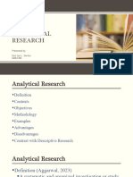 Analytical Research