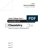 Moles and Stoichiometry (Students Copy)