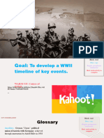 Yr10 History WWII T3 L2 Key Events of WWII