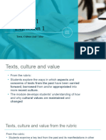 English Extension s6 General Resource 1 Texts Culture Values