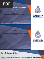 Chapter 6 - Application of Critical Thinking Skills in Private Investigation Professions 