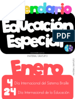 EXTRA. Calendario Educacion Especial WWW - Minders.com - MX