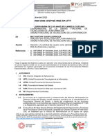 INFORME #D000029-2023-JUS/PGE-MQE-OA-UFTI: San Isidro, 19 de Octubre Del 2023