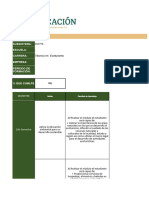 Ecoturismo Matriz de Correspondencia Con Formatos Autorizados