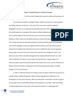 2022 Paper 1 Sample Response 1 Climate Change