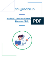 NABARD Phase 1 Morning Shift 2023