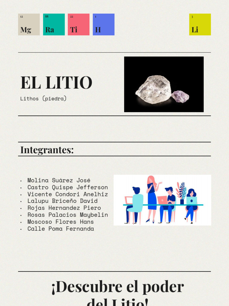 LITIO Oficial | PDF | Litio | Batería de iones de litio