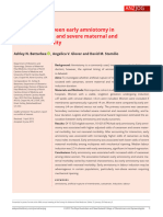 Association Between Early Amniotomy in Labour Induction and Severe Maternal and Neonatal Morbidity