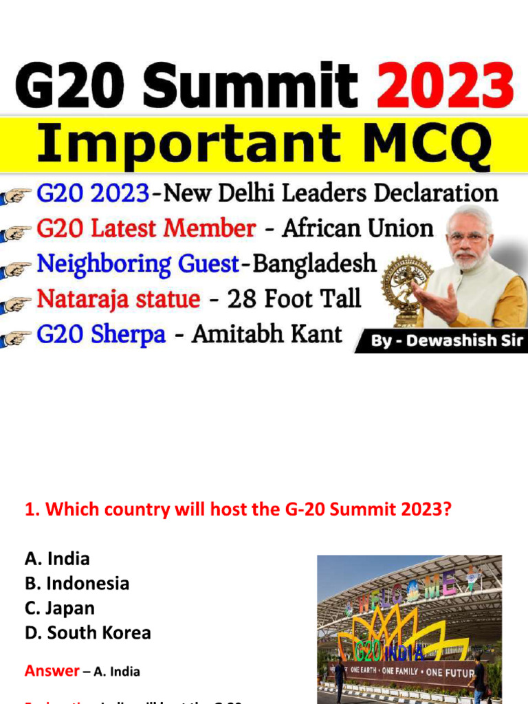 G20 Summit PDF