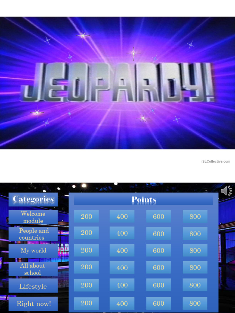 Jeopardy Knowledge Game PDF Linguistics Linguistic Morphology