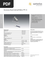 Sartorius Economy Hand-Held PH Meter PT-15