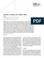 Quantum Crystallites and Nonlinear Optics