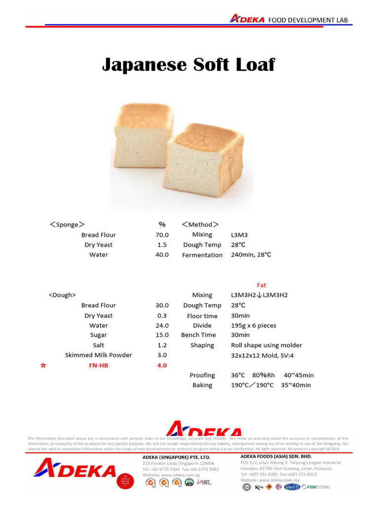 FNHB - Japanese Soft Loaf | PDF