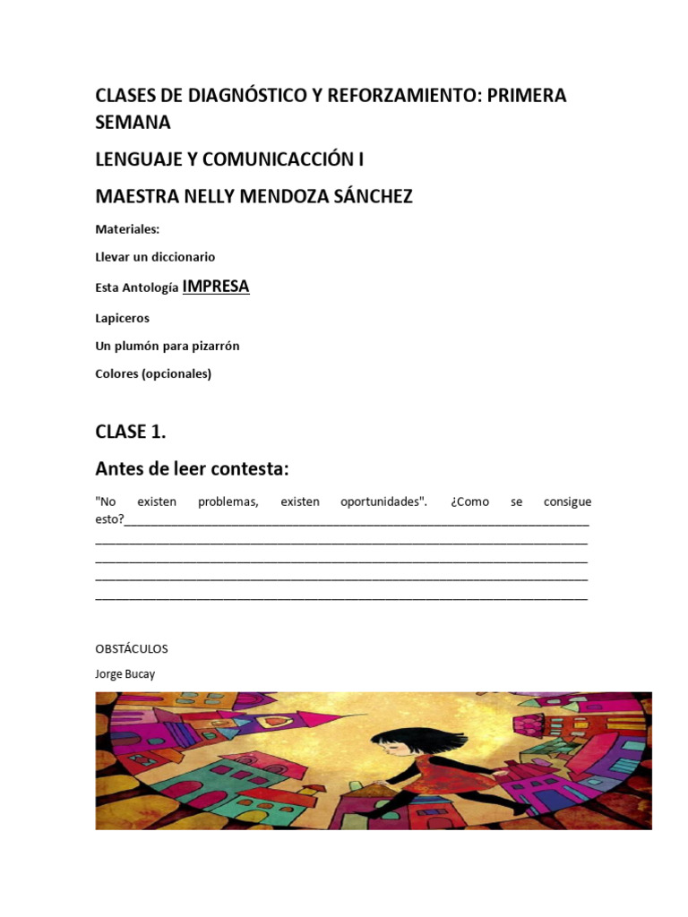 Clases de Lenguaje y Comunicación I | PDF | Comunicación | Poesía