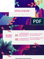 APOLOGIZE