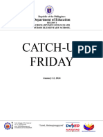 Report On Catch-Up Friday