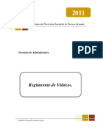 15) Reglamento de Viáticos Versión 2011 2012 2013 2014 2015 2016