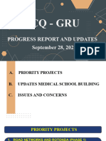 Progress Report as of September 28, 2022