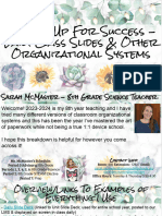 Setting Up For Success - Classroom Organizational Systems-Compressed
