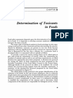 Chapter 2 Determination of Toxicants in Foods - 1993 - Introduction To Food Toxicology