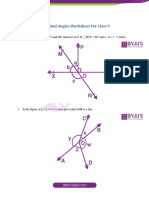 Lines and Angles Worksheet 2