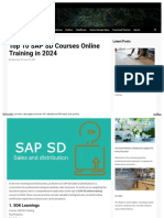 What Is in Our Sap SD Course