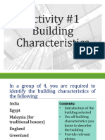 Activity #1 Building Characteristics