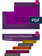 Organisational Analysis and Management