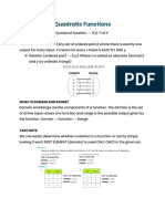 Quadratic Functions