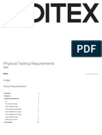 Inditex Physical Testing Requirements