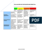 Rúbrica para Evaluar Una Exposición Oral