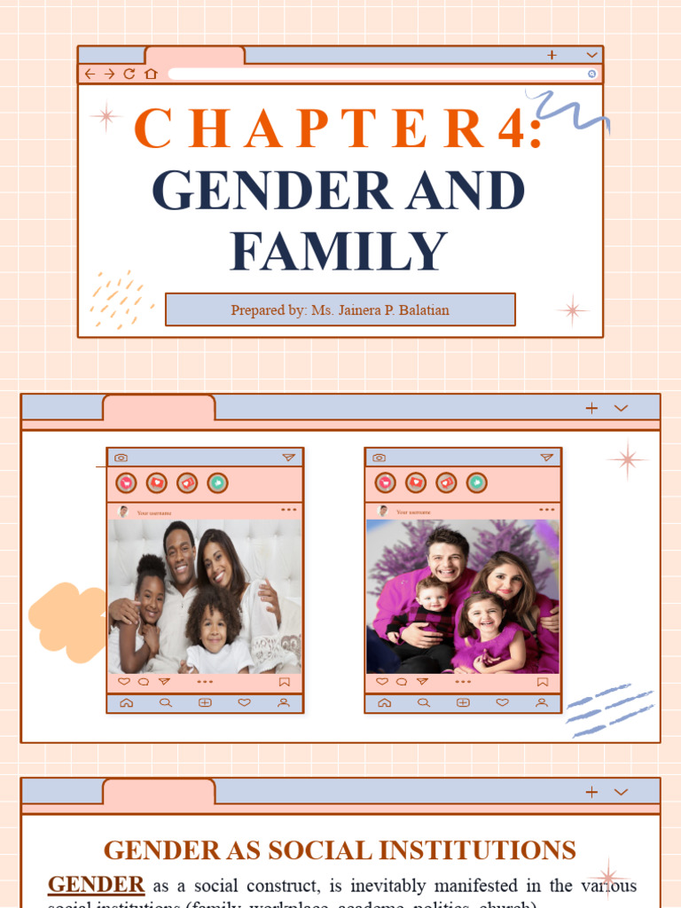 Gender and Family | PDF | Gender | Gender Studies