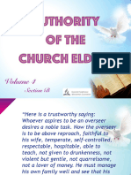 Authority of The Church Elders