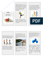 Triptico Deporte